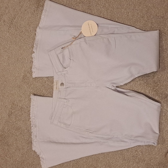 Saints & Hearts Wide Bellbottom Grey/Lilac Jeans - Picture 2 of 11